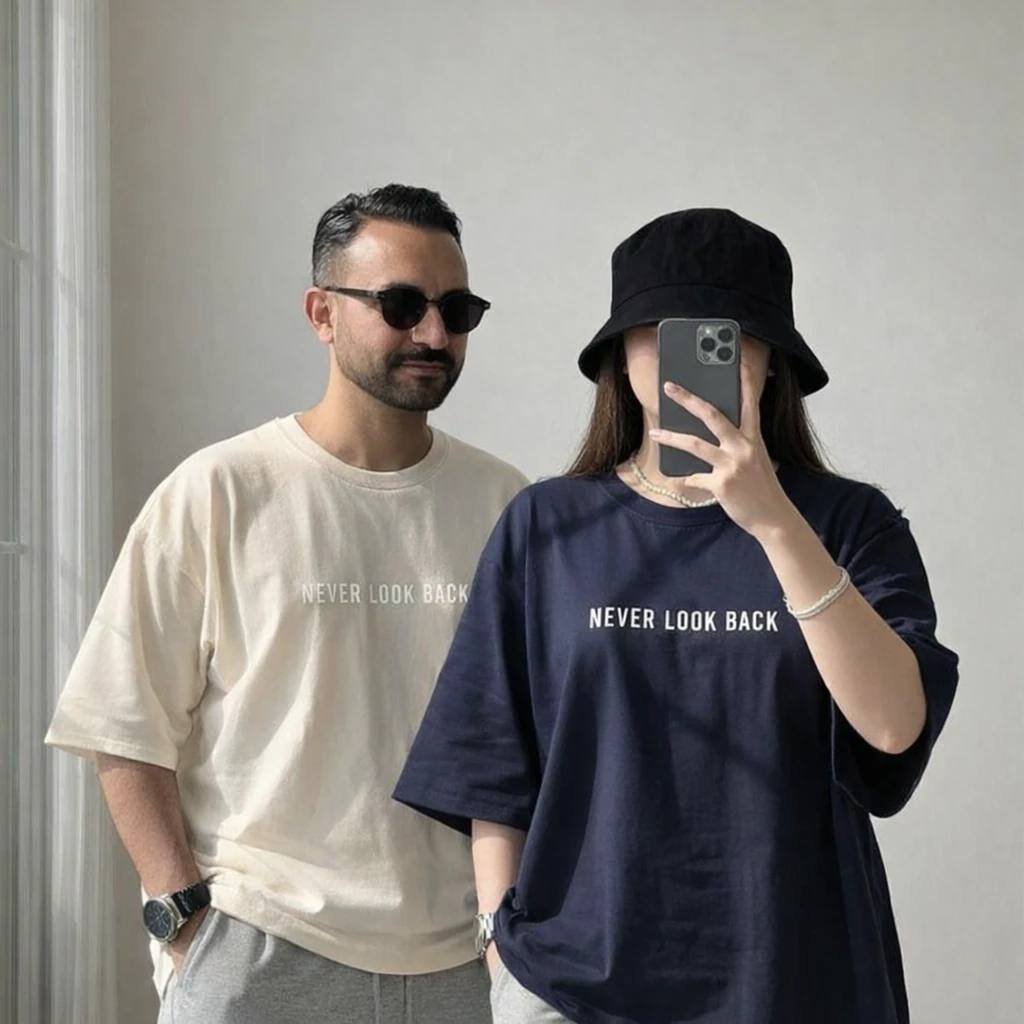 تیشرت باکسی سوپر پنبه اعلا never