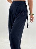 شلوار بغل بندی ریزشی فول بگ کرپ سان درجه یک مدل ناتالی