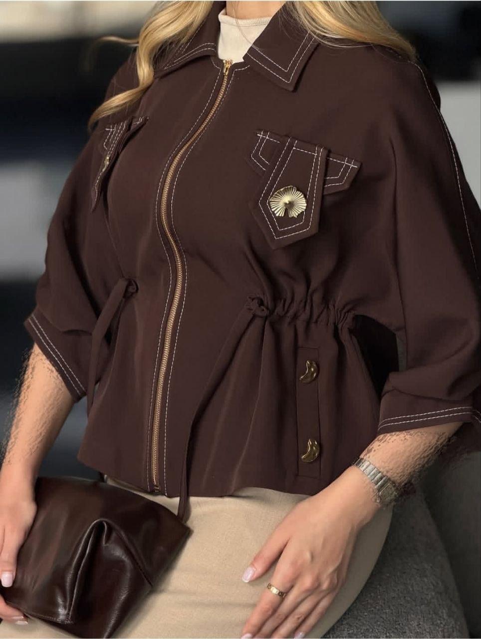 کت کیوت عروسکی مزونی  کرپ مدل نسترن