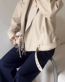 کت چرم آستردار مزونی ترند طرح زارا