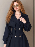 ترنچ کت کتان زارا گرم بالا درجه یکترند و مزونی مدل ترنم