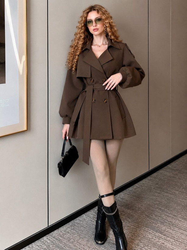 ترنچ کت کتان زارا گرم بالا درجه یکترند و مزونی مدل ترنم