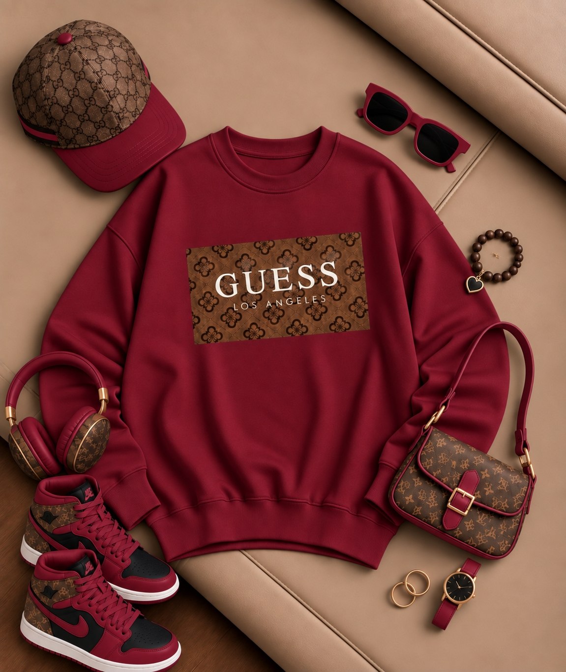 دورس تو کرکی یقه گرد مدل guess